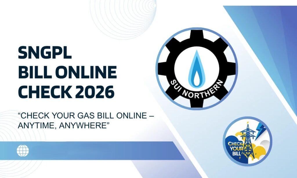 How can I check my SNGPL bill paid or not?