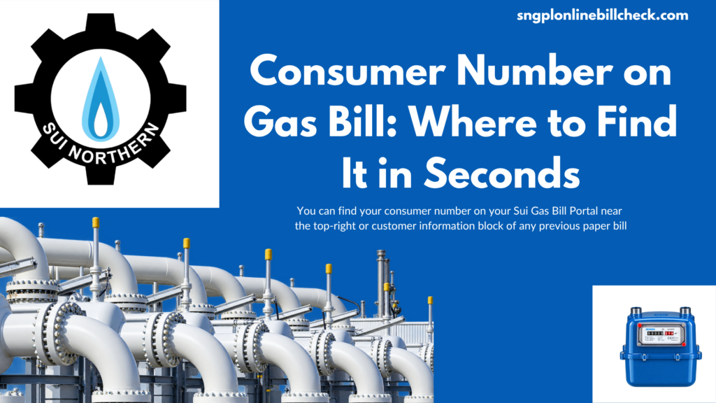 Consumer Number on Gas Bill