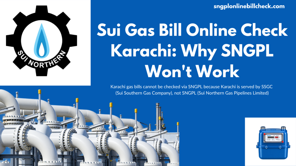 Sui Gas Bill Online Check Karachi